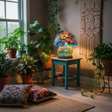 Frosted Svampe Lampe